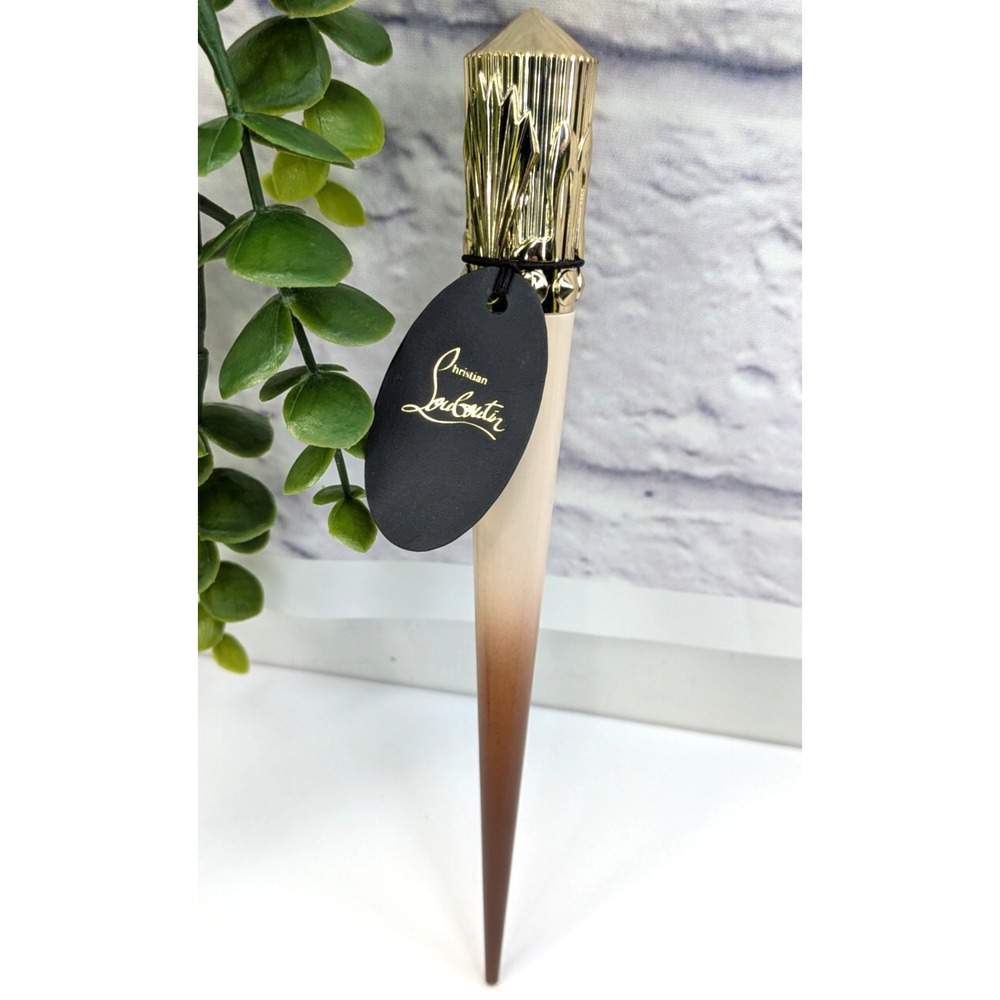 RARE NEW 3C NUDE🌿Christian Louboutin Rouge Stiletto Slimstick Glossy Lipstick